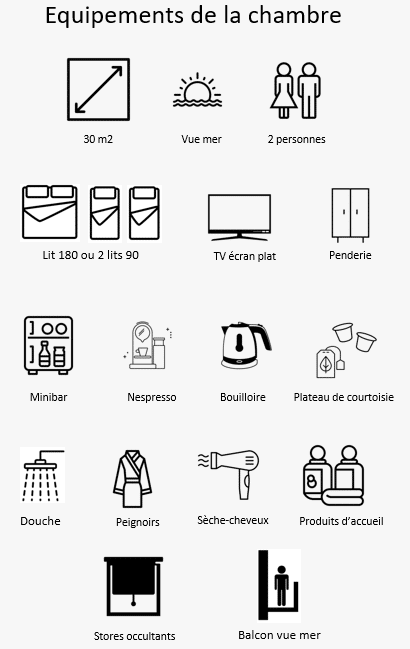 équipements hôtel normandie